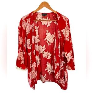 CAMEO APPEARANCE KIMONO FLORAL JACKET